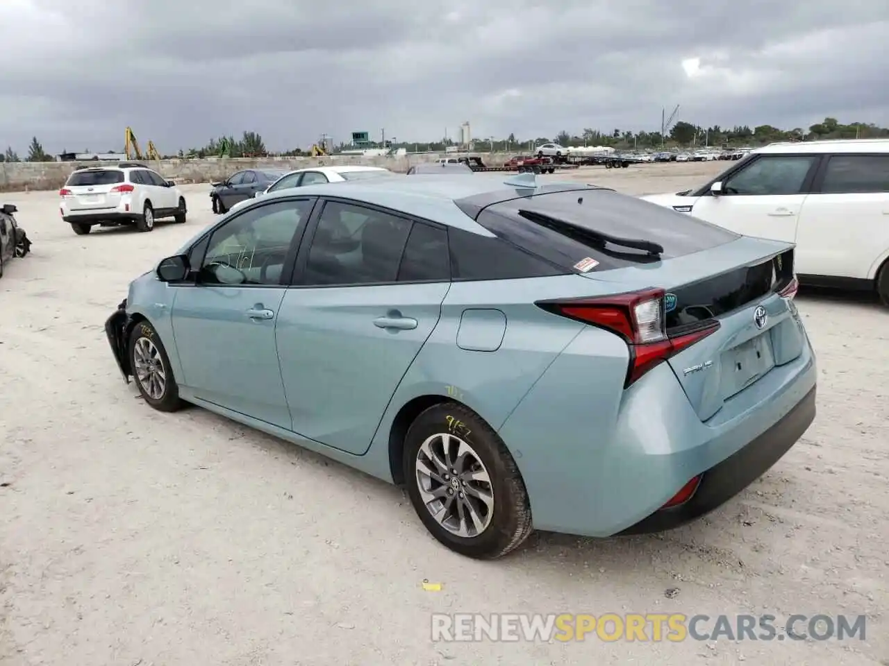 3 Фотография поврежденного автомобиля JTDKARFU5K3096973 TOYOTA PRIUS 2019