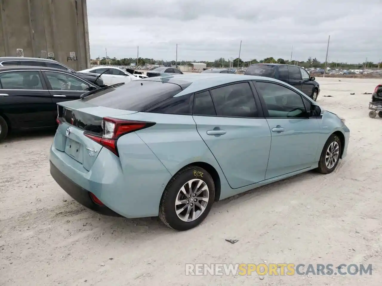 4 Photograph of a damaged car JTDKARFU5K3096973 TOYOTA PRIUS 2019