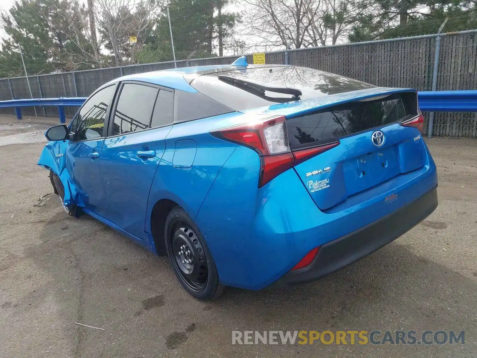 3 Photograph of a damaged car JTDKARFU5K3096990 TOYOTA PRIUS 2019