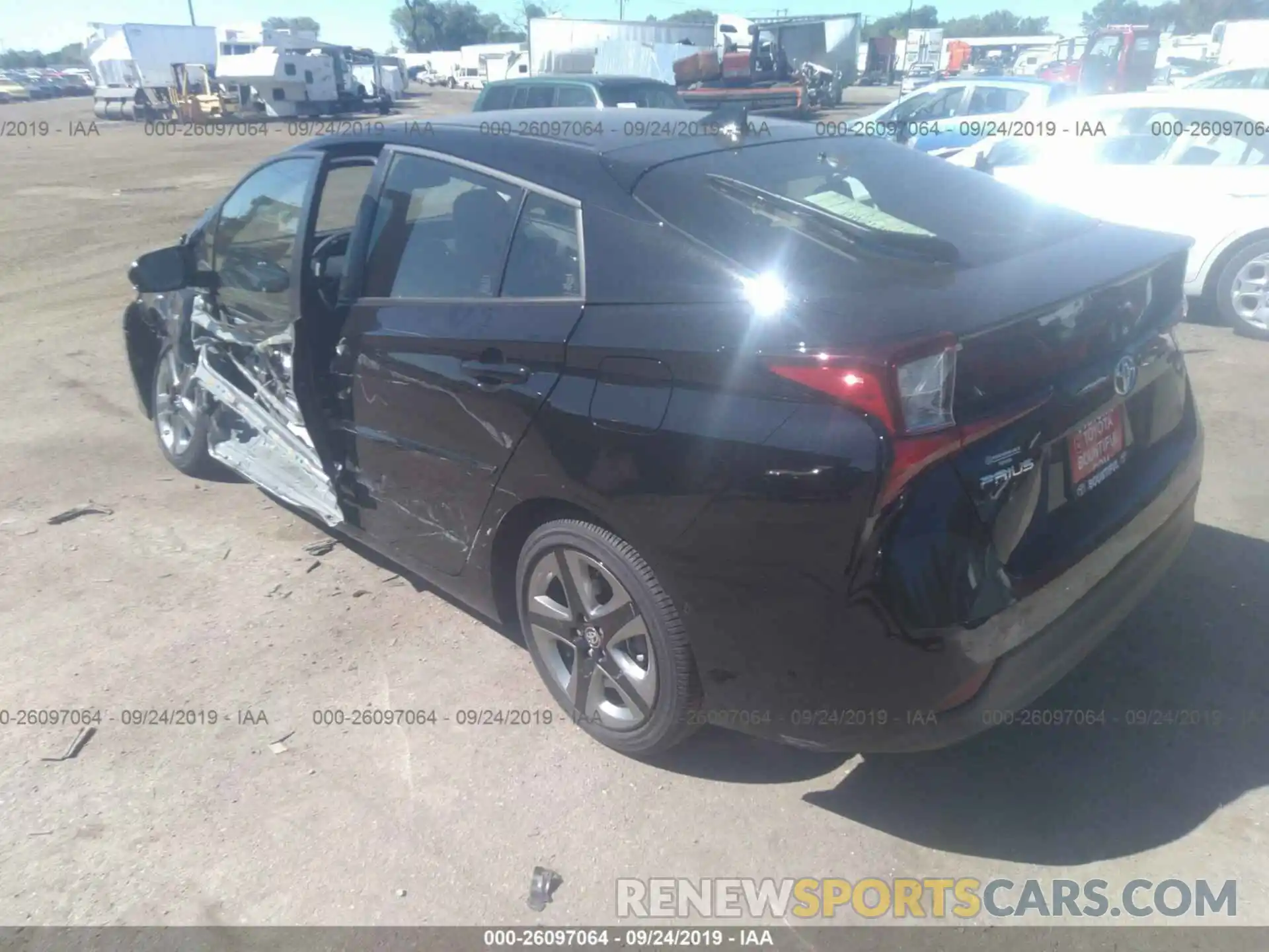 3 Photograph of a damaged car JTDKARFU5K3097153 TOYOTA PRIUS 2019