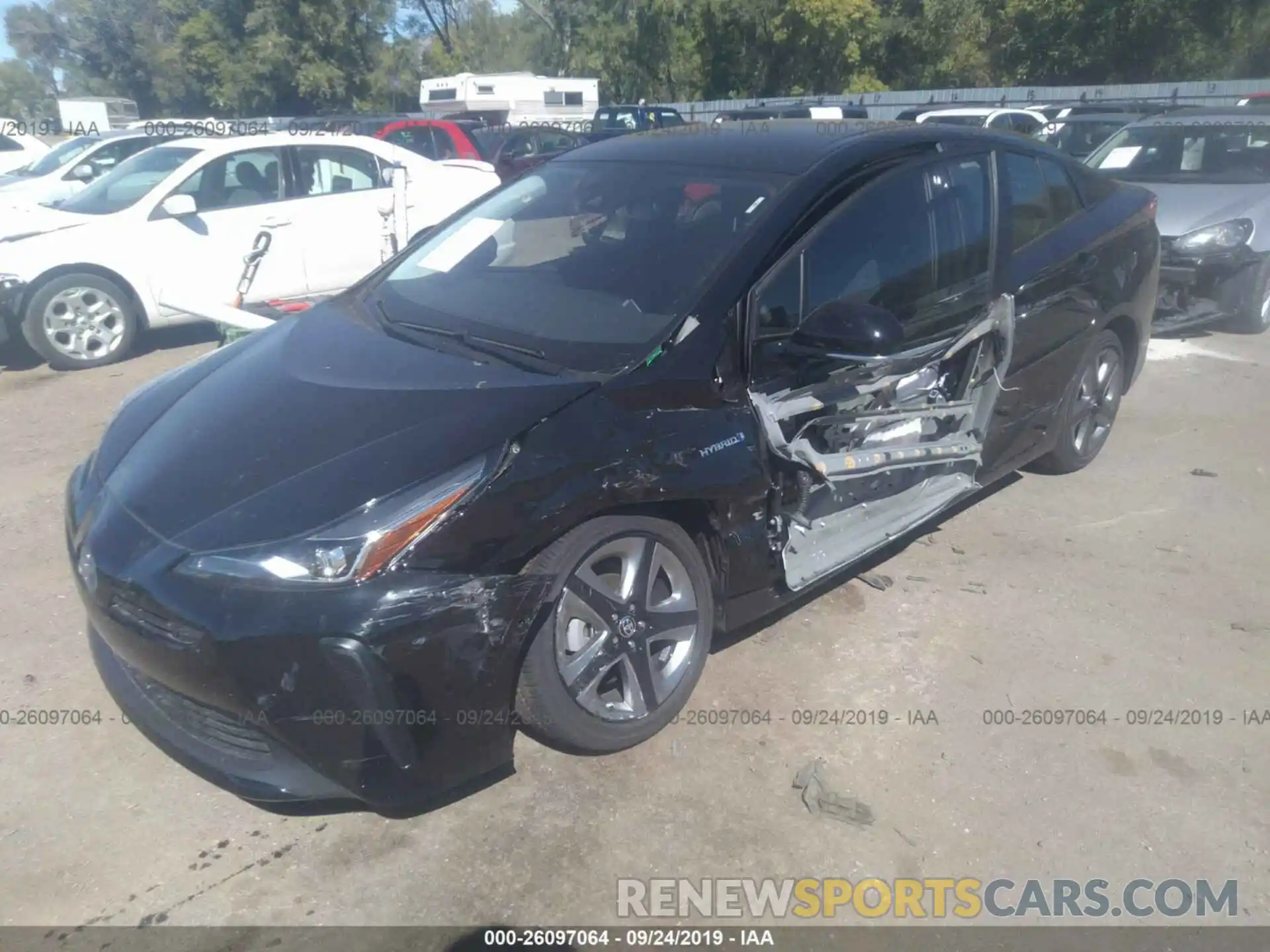 6 Photograph of a damaged car JTDKARFU5K3097153 TOYOTA PRIUS 2019