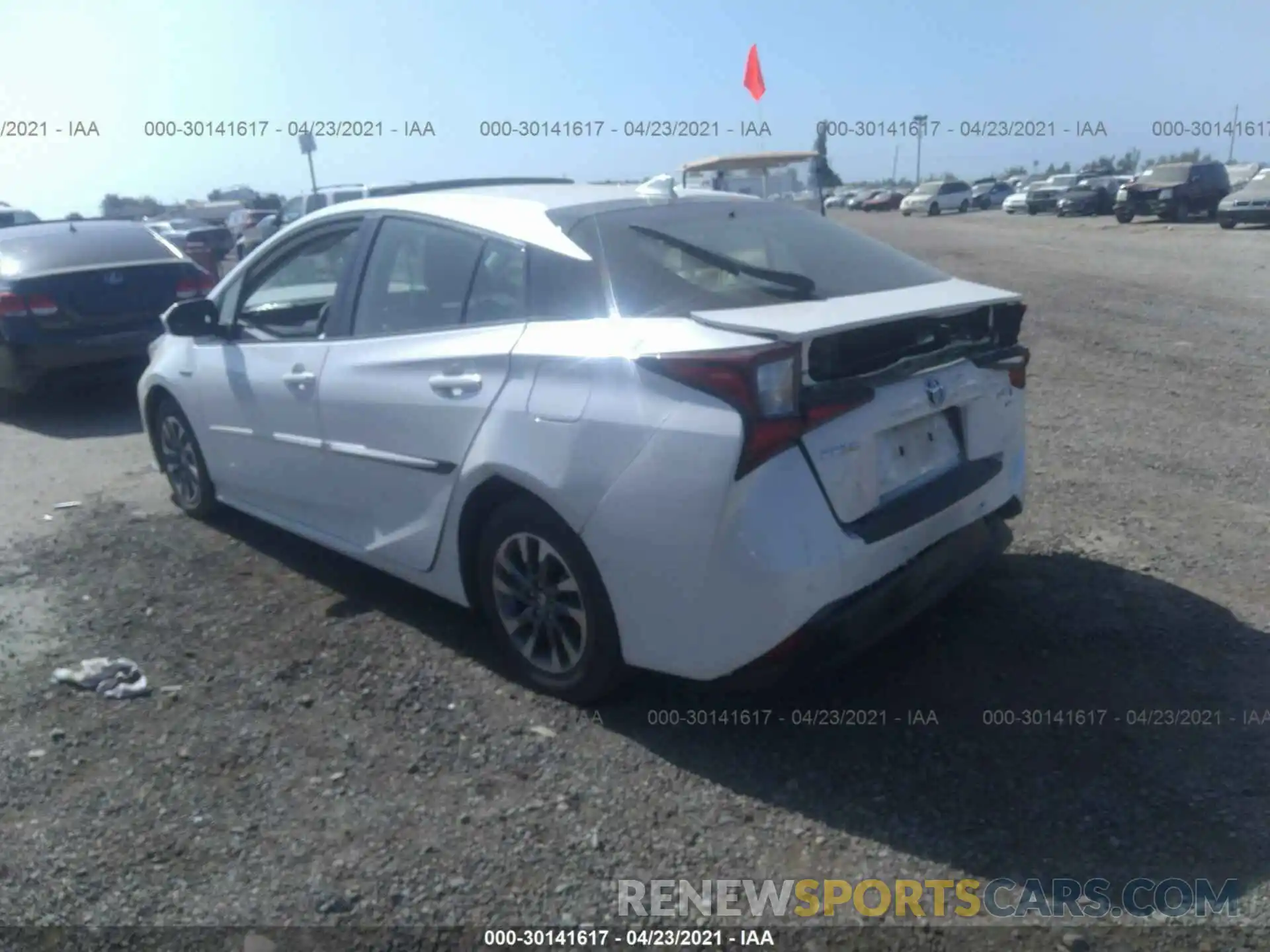 3 Photograph of a damaged car JTDKARFU5K3098187 TOYOTA PRIUS 2019