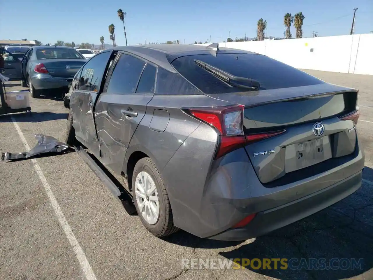 3 Photograph of a damaged car JTDKARFU5K3099680 TOYOTA PRIUS 2019