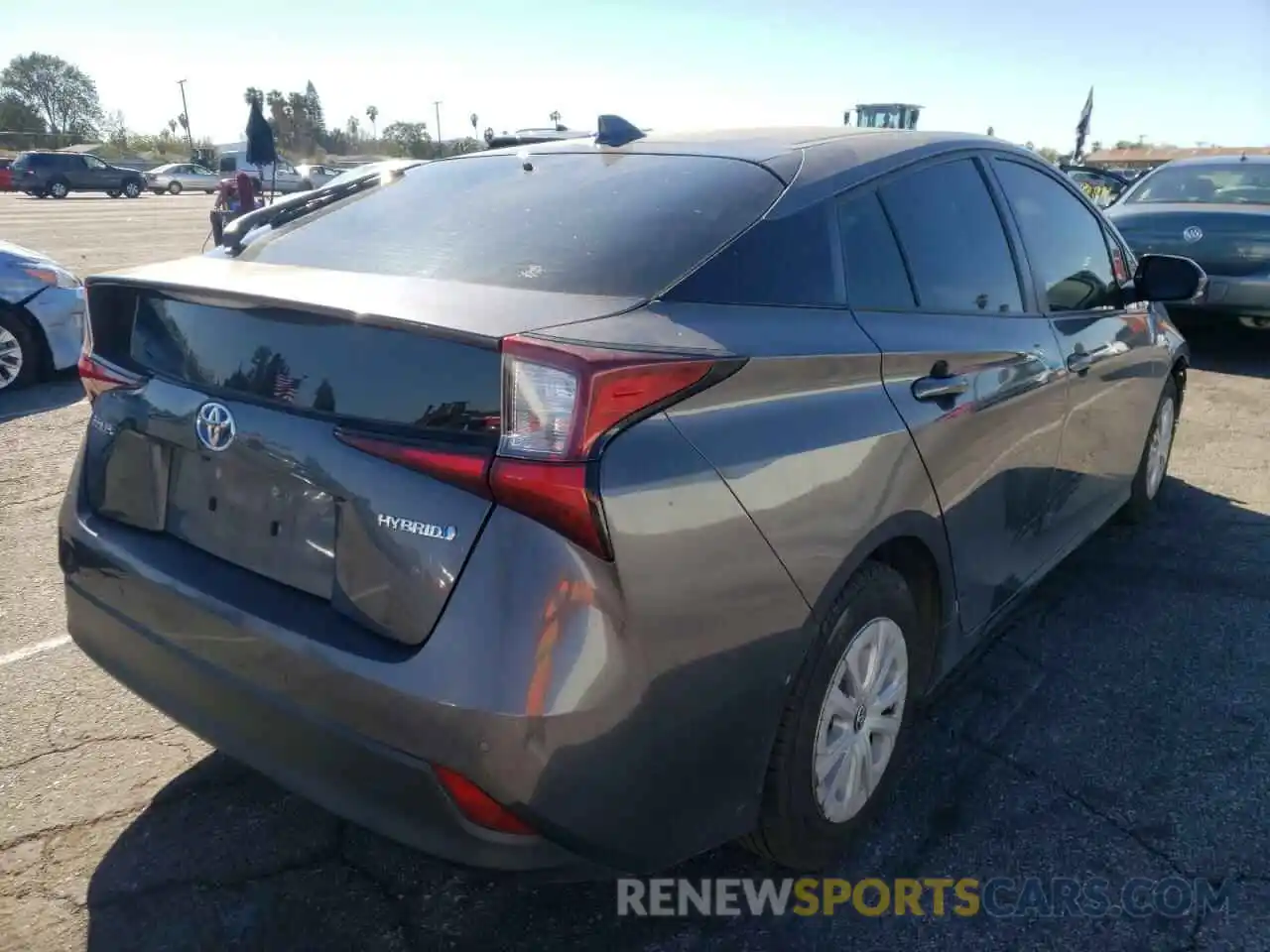 4 Photograph of a damaged car JTDKARFU5K3099680 TOYOTA PRIUS 2019