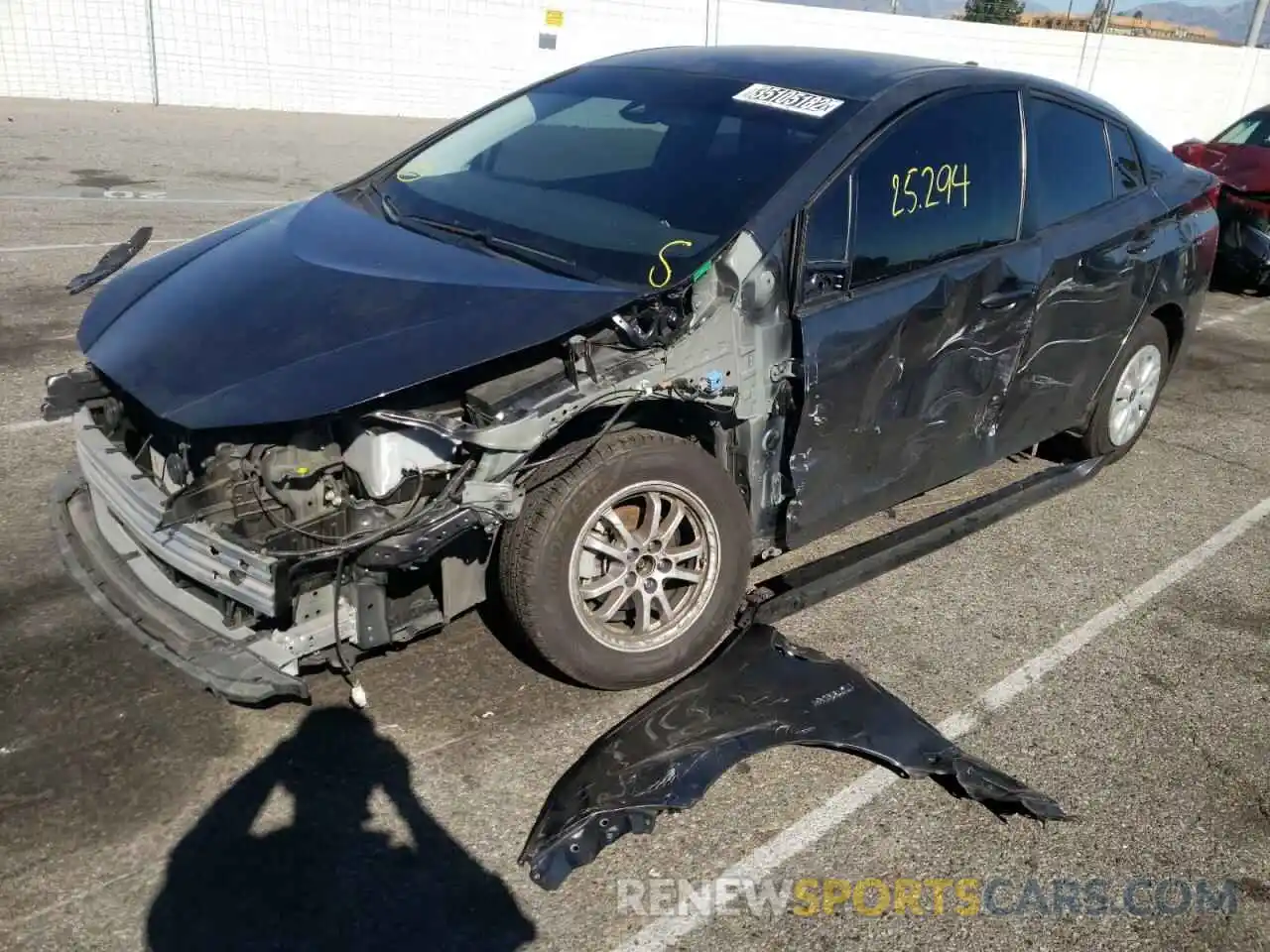 9 Photograph of a damaged car JTDKARFU5K3099680 TOYOTA PRIUS 2019