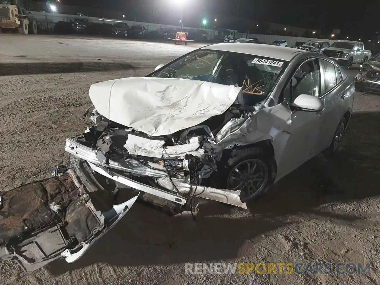 2 Photograph of a damaged car JTDKARFU5K3100018 TOYOTA PRIUS 2019