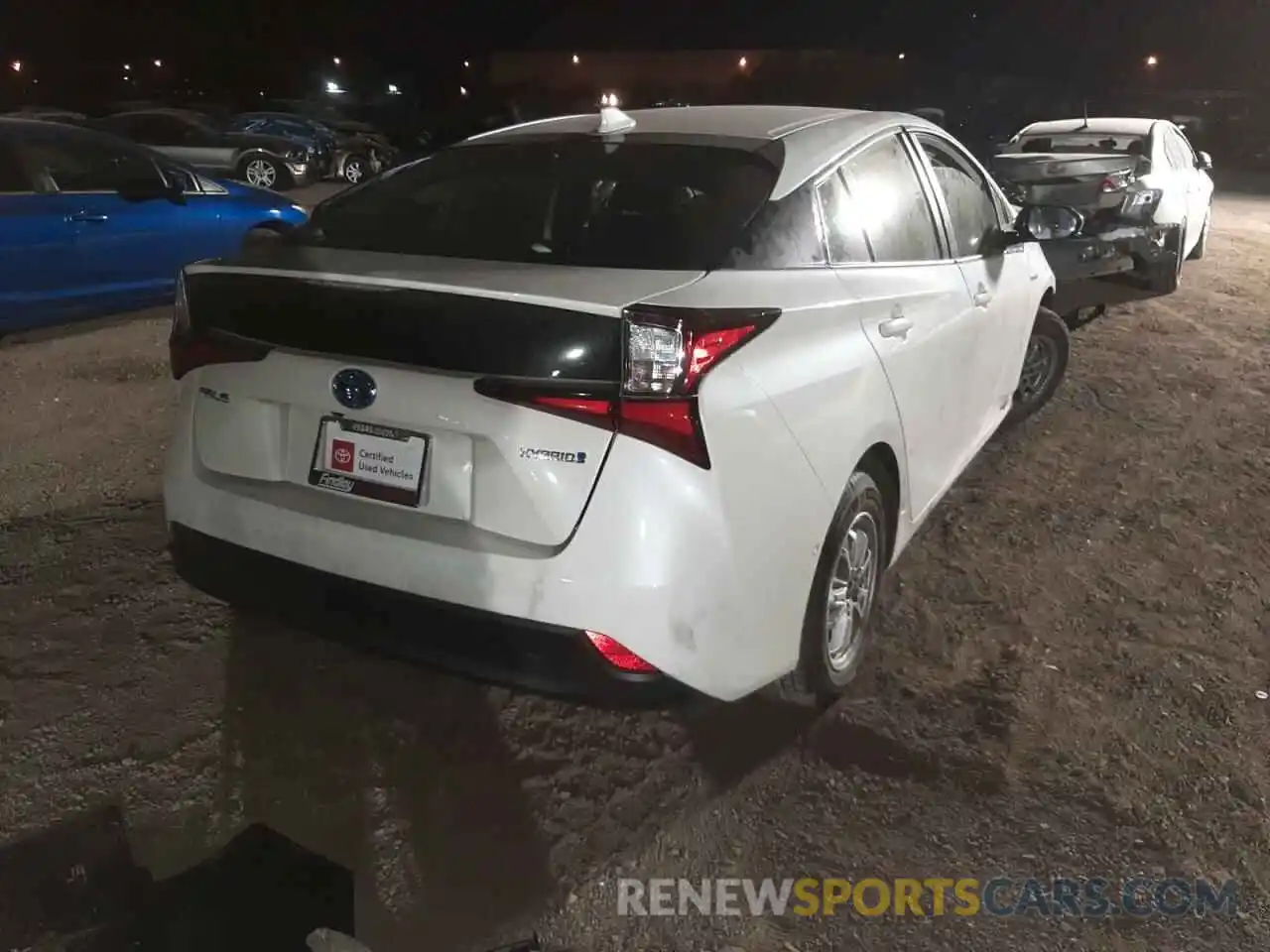 4 Photograph of a damaged car JTDKARFU5K3100018 TOYOTA PRIUS 2019