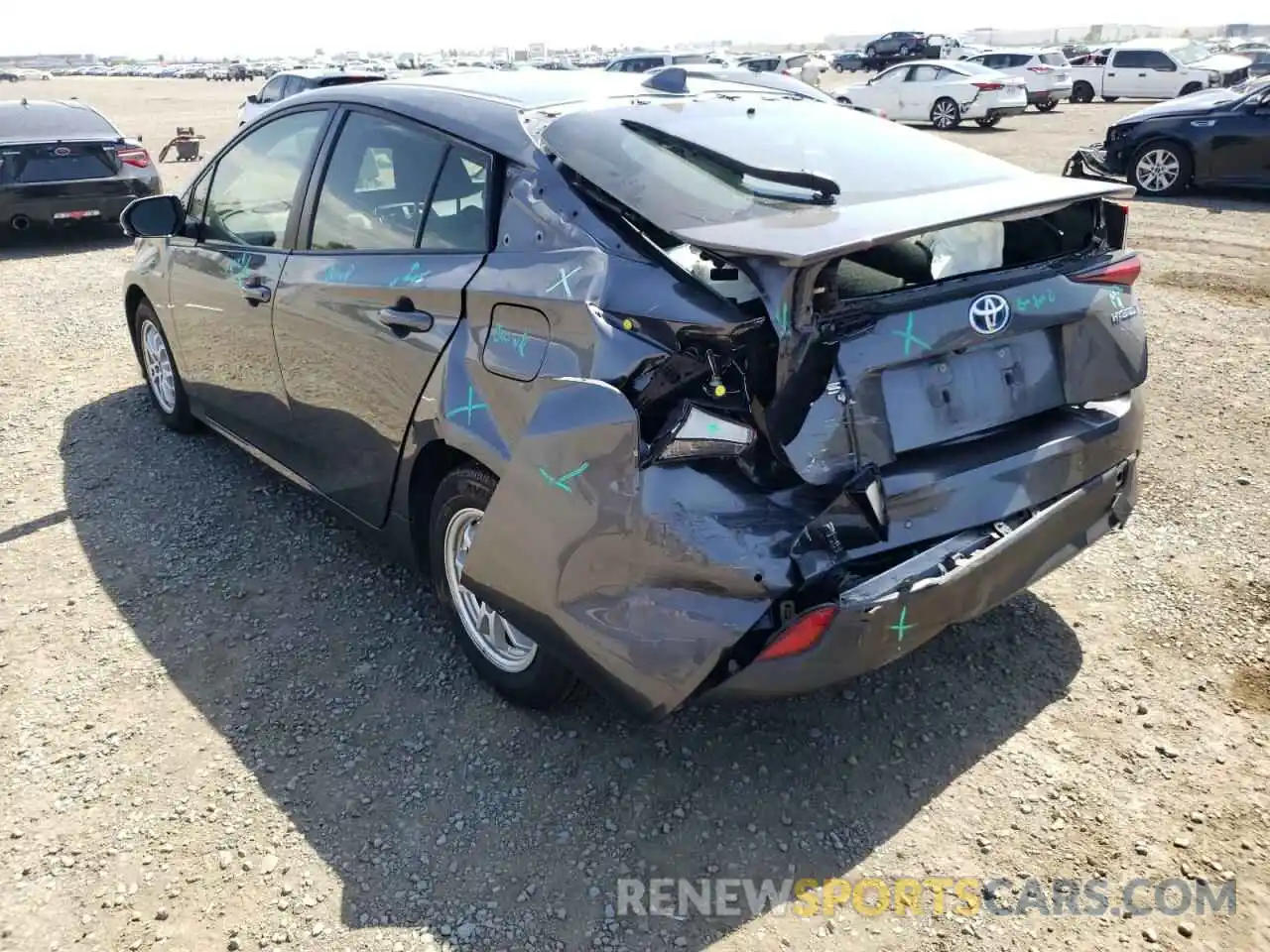 3 Photograph of a damaged car JTDKARFU5K3100231 TOYOTA PRIUS 2019