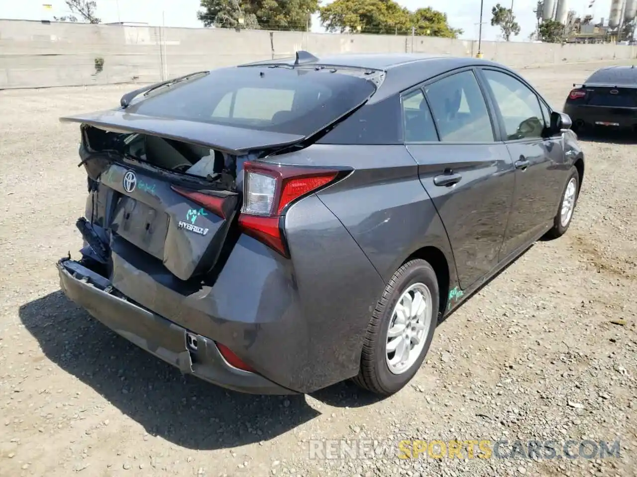 4 Photograph of a damaged car JTDKARFU5K3100231 TOYOTA PRIUS 2019