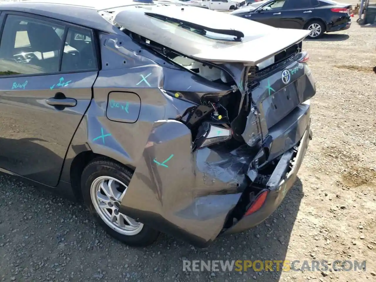 9 Photograph of a damaged car JTDKARFU5K3100231 TOYOTA PRIUS 2019