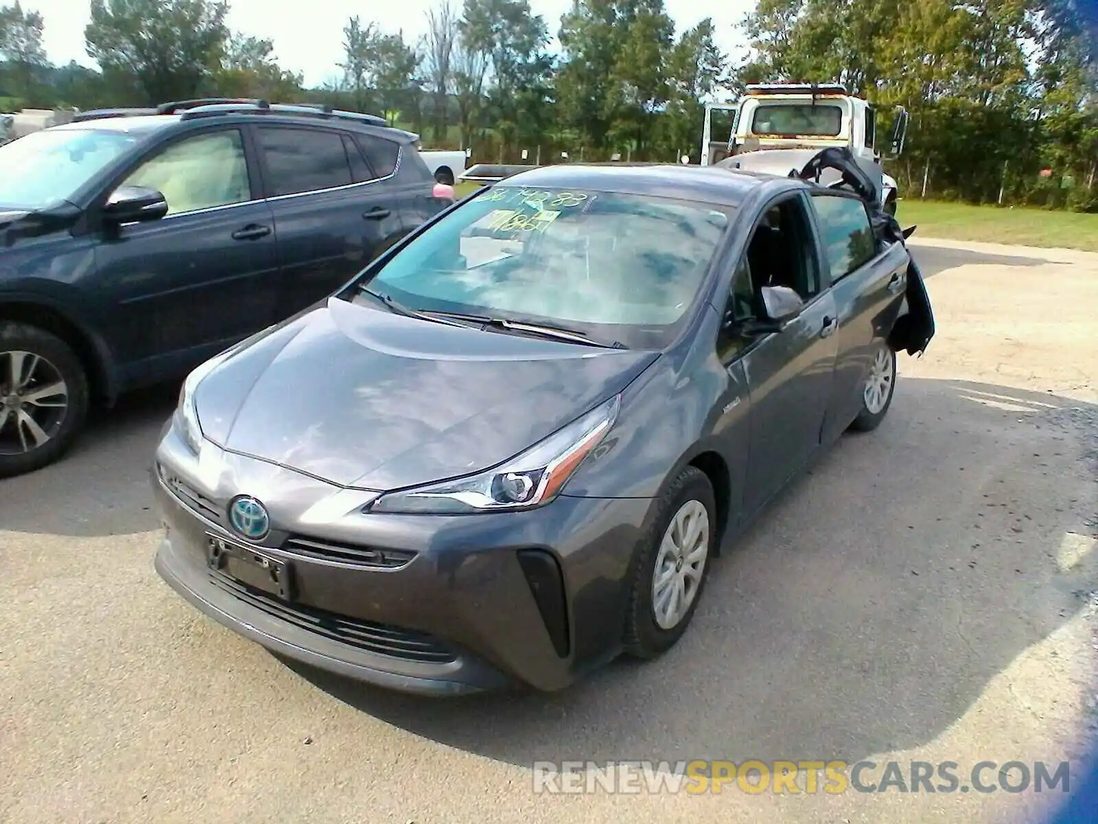 2 Photograph of a damaged car JTDKARFU5K3100634 TOYOTA PRIUS 2019