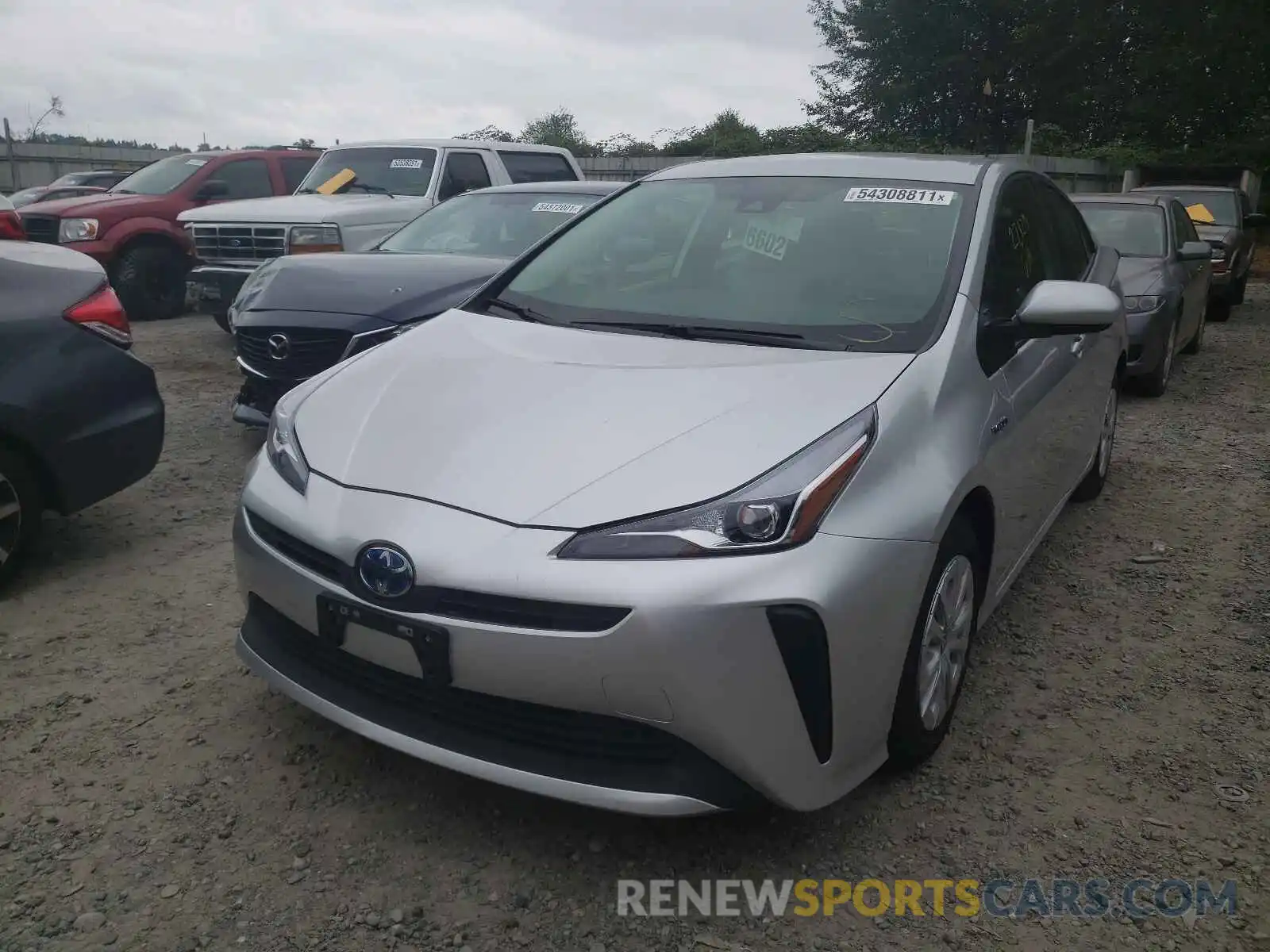 2 Photograph of a damaged car JTDKARFU5K3101377 TOYOTA PRIUS 2019