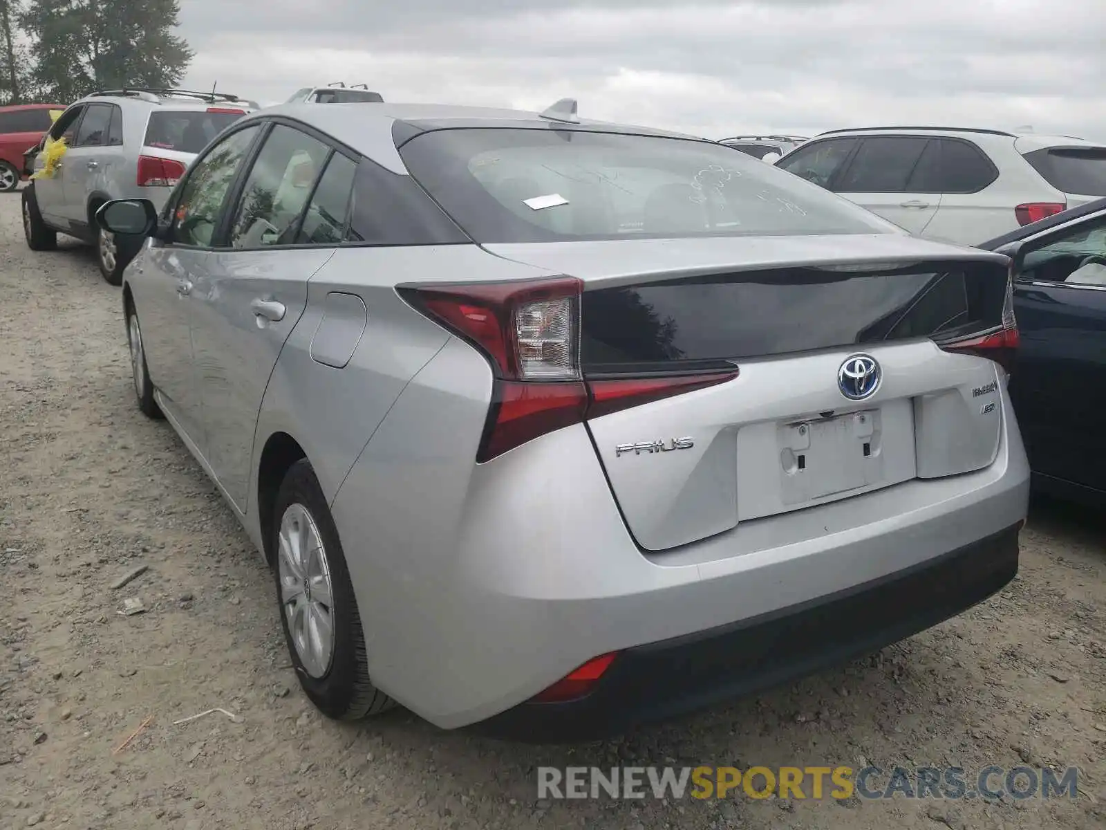 3 Photograph of a damaged car JTDKARFU5K3101377 TOYOTA PRIUS 2019