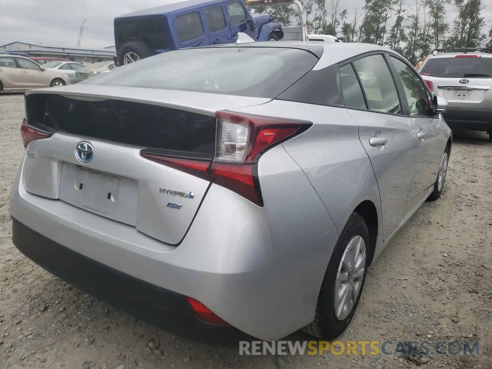 4 Photograph of a damaged car JTDKARFU5K3101377 TOYOTA PRIUS 2019