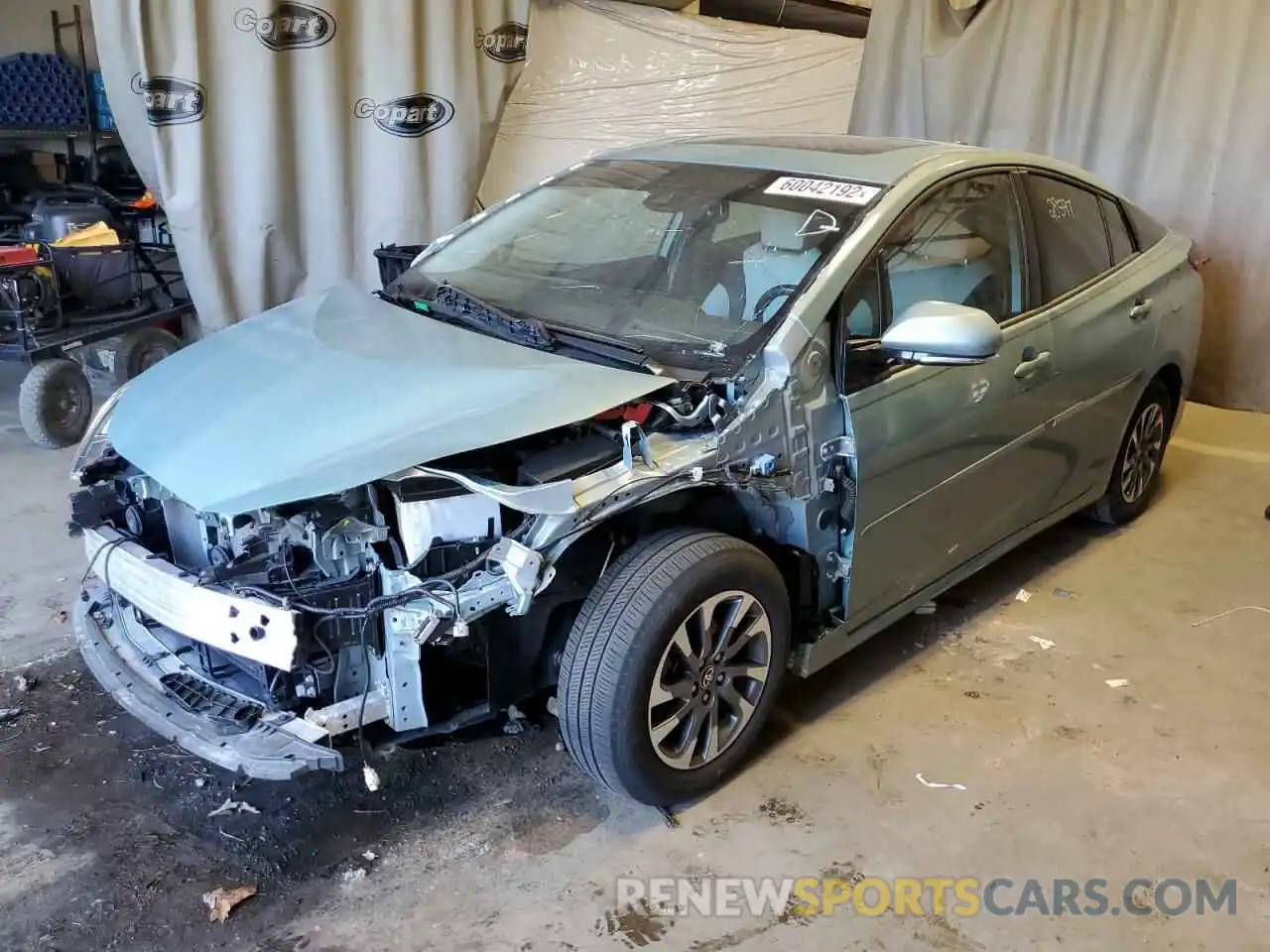 2 Photograph of a damaged car JTDKARFU5K3101623 TOYOTA PRIUS 2019