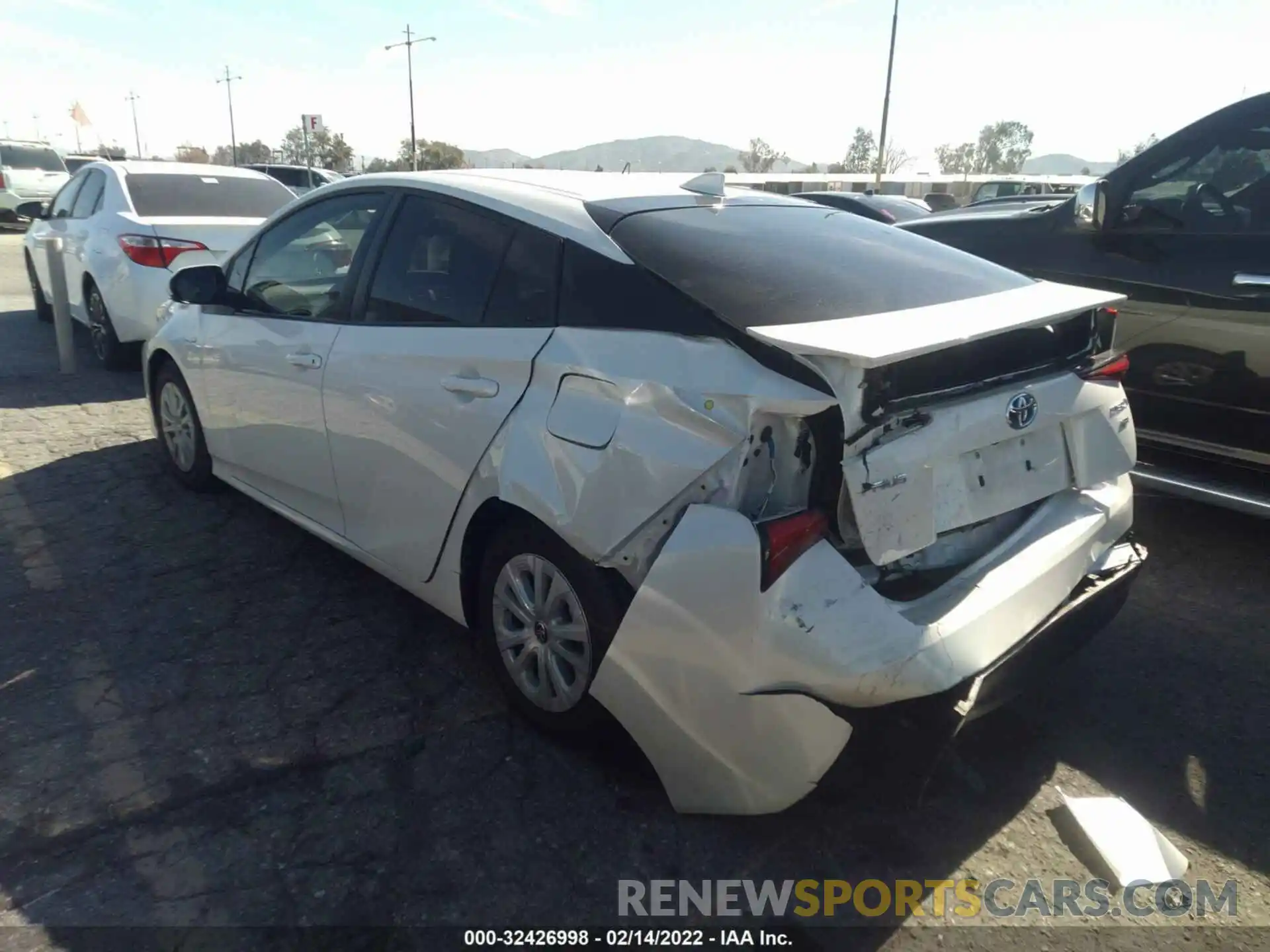 3 Photograph of a damaged car JTDKARFU5K3102478 TOYOTA PRIUS 2019