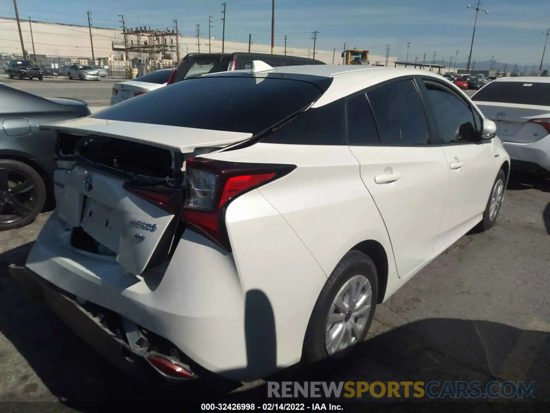 4 Photograph of a damaged car JTDKARFU5K3102478 TOYOTA PRIUS 2019