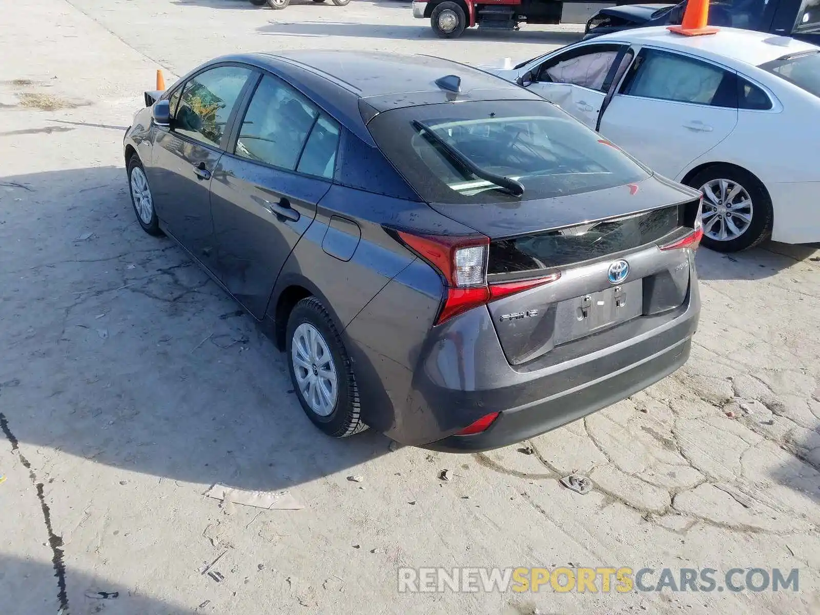 3 Photograph of a damaged car JTDKARFU6K3070138 TOYOTA PRIUS 2019