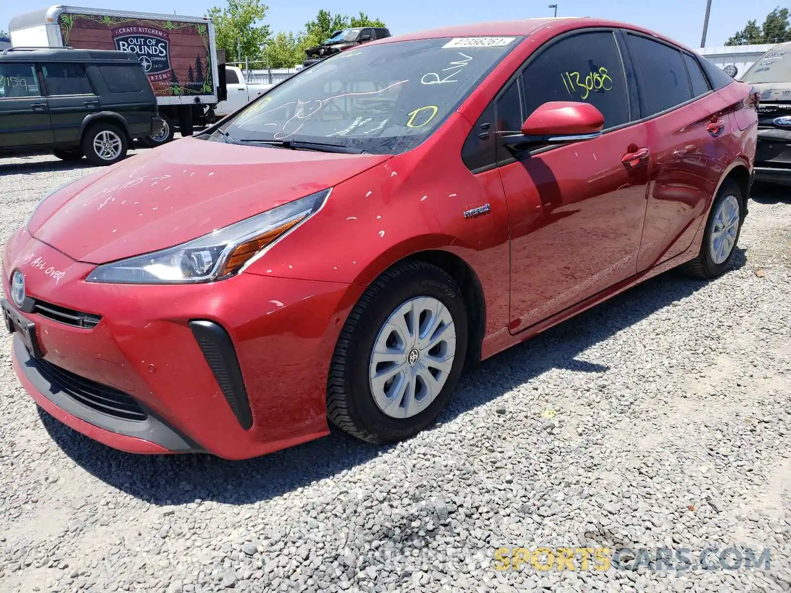 2 Photograph of a damaged car JTDKARFU6K3070401 TOYOTA PRIUS 2019