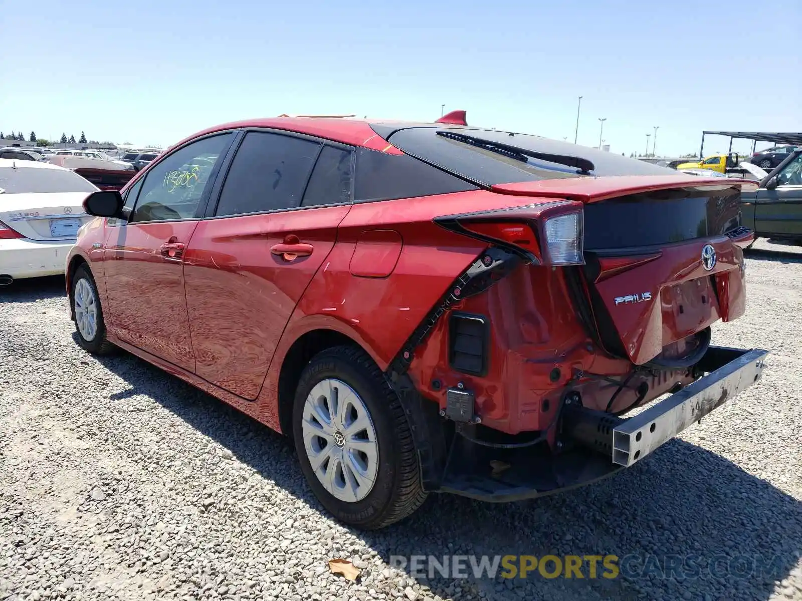 3 Photograph of a damaged car JTDKARFU6K3070401 TOYOTA PRIUS 2019