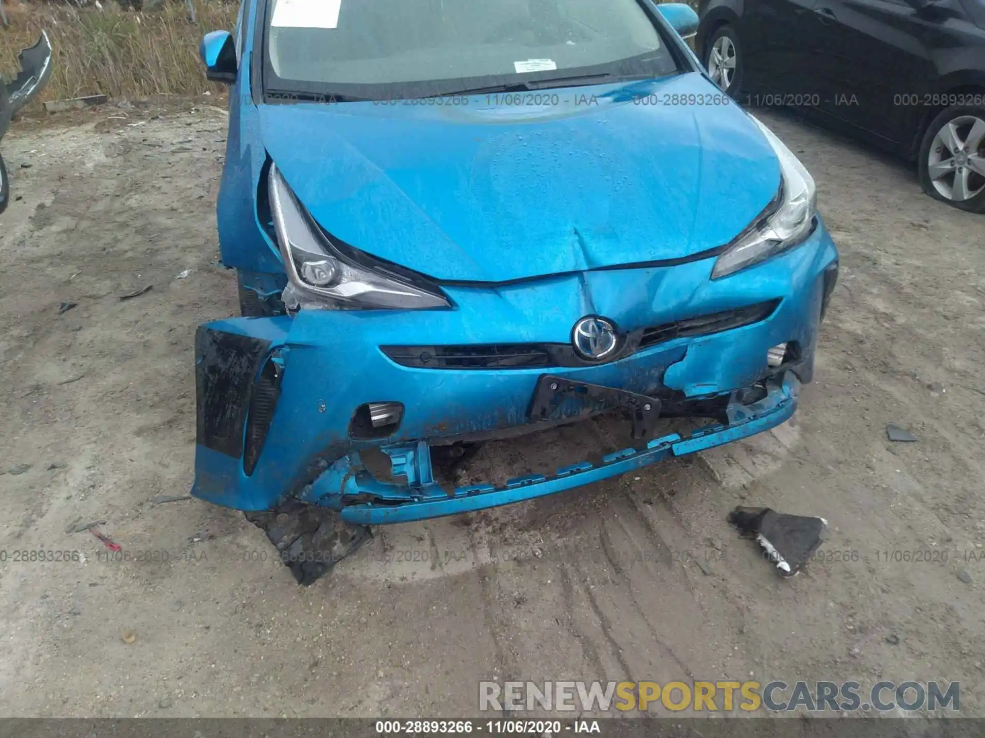 6 Photograph of a damaged car JTDKARFU6K3071225 TOYOTA PRIUS 2019