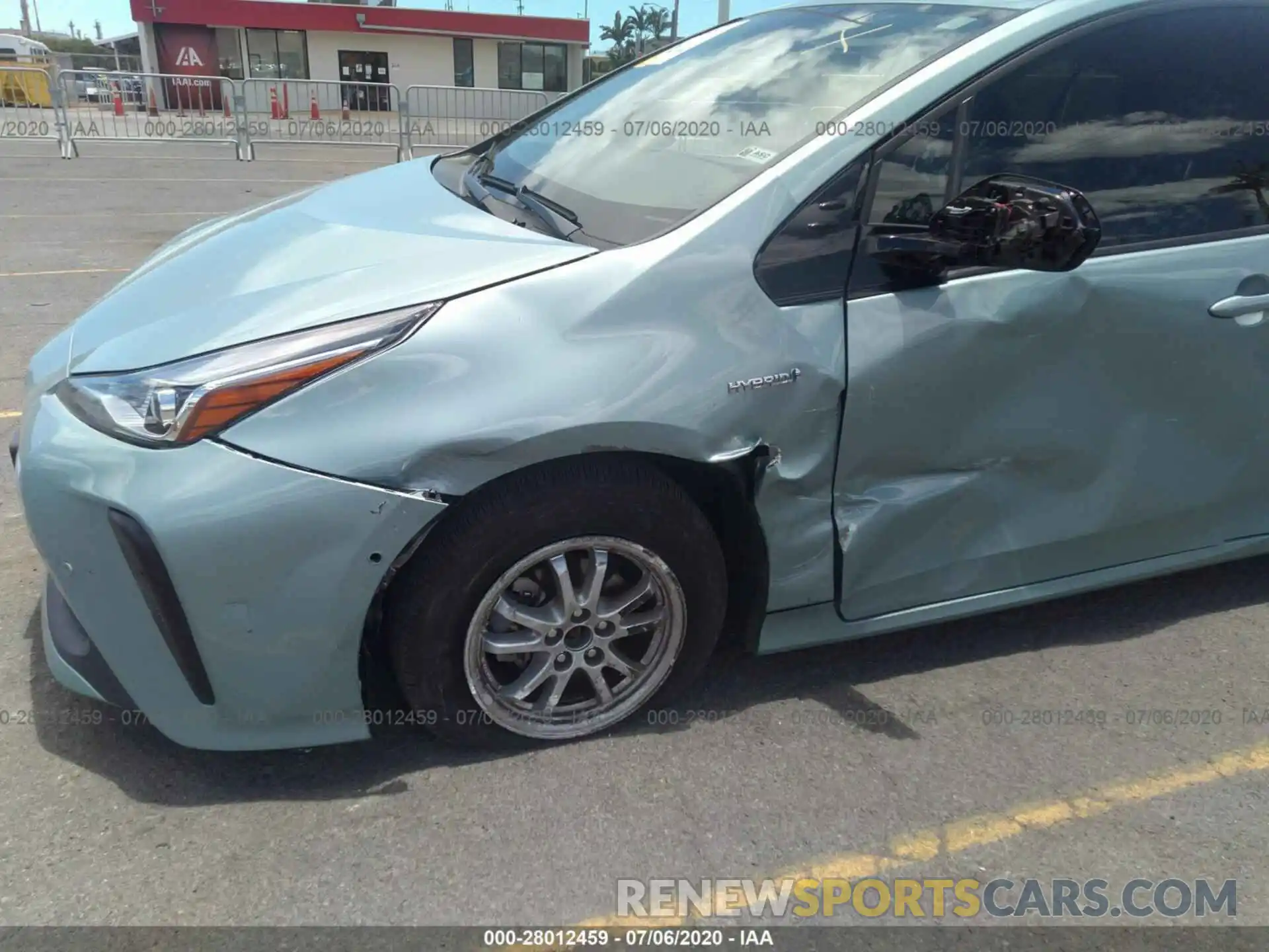 6 Photograph of a damaged car JTDKARFU6K3072102 TOYOTA PRIUS 2019