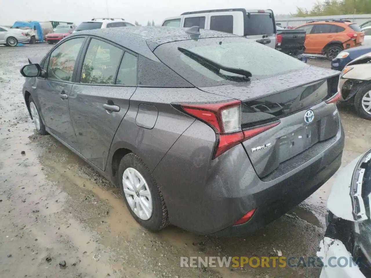 3 Photograph of a damaged car JTDKARFU6K3073203 TOYOTA PRIUS 2019