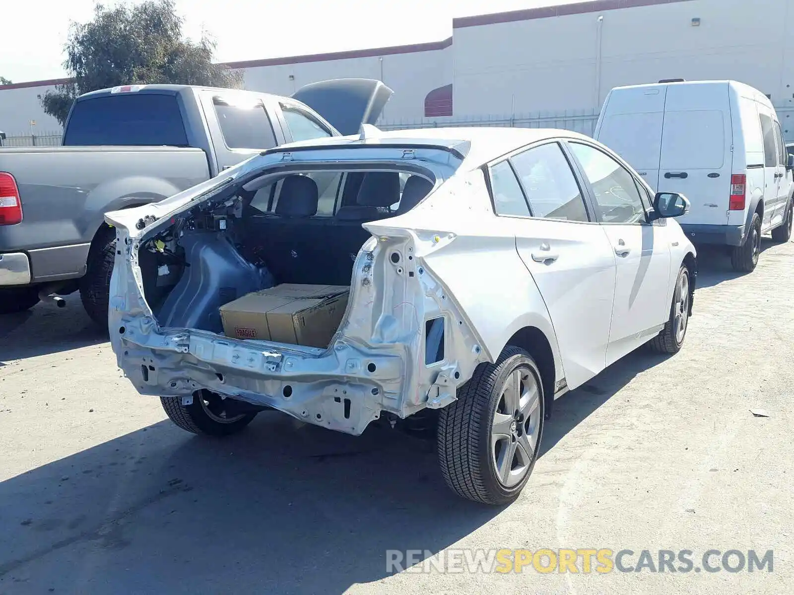 4 Photograph of a damaged car JTDKARFU6K3073301 TOYOTA PRIUS 2019