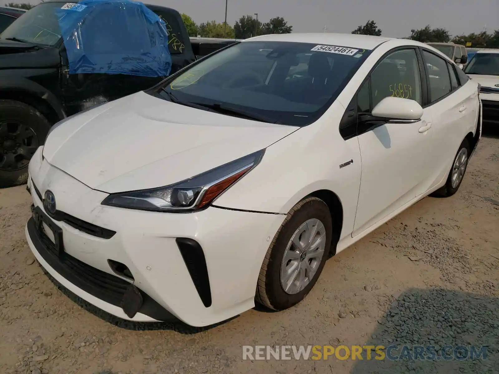 2 Фотография поврежденного автомобиля JTDKARFU6K3074206 TOYOTA PRIUS 2019