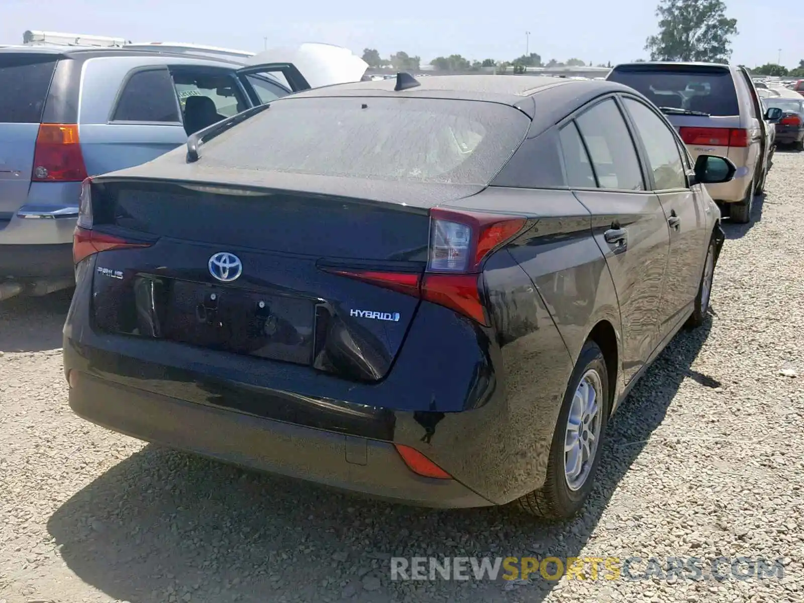 4 Photograph of a damaged car JTDKARFU6K3074545 TOYOTA PRIUS 2019