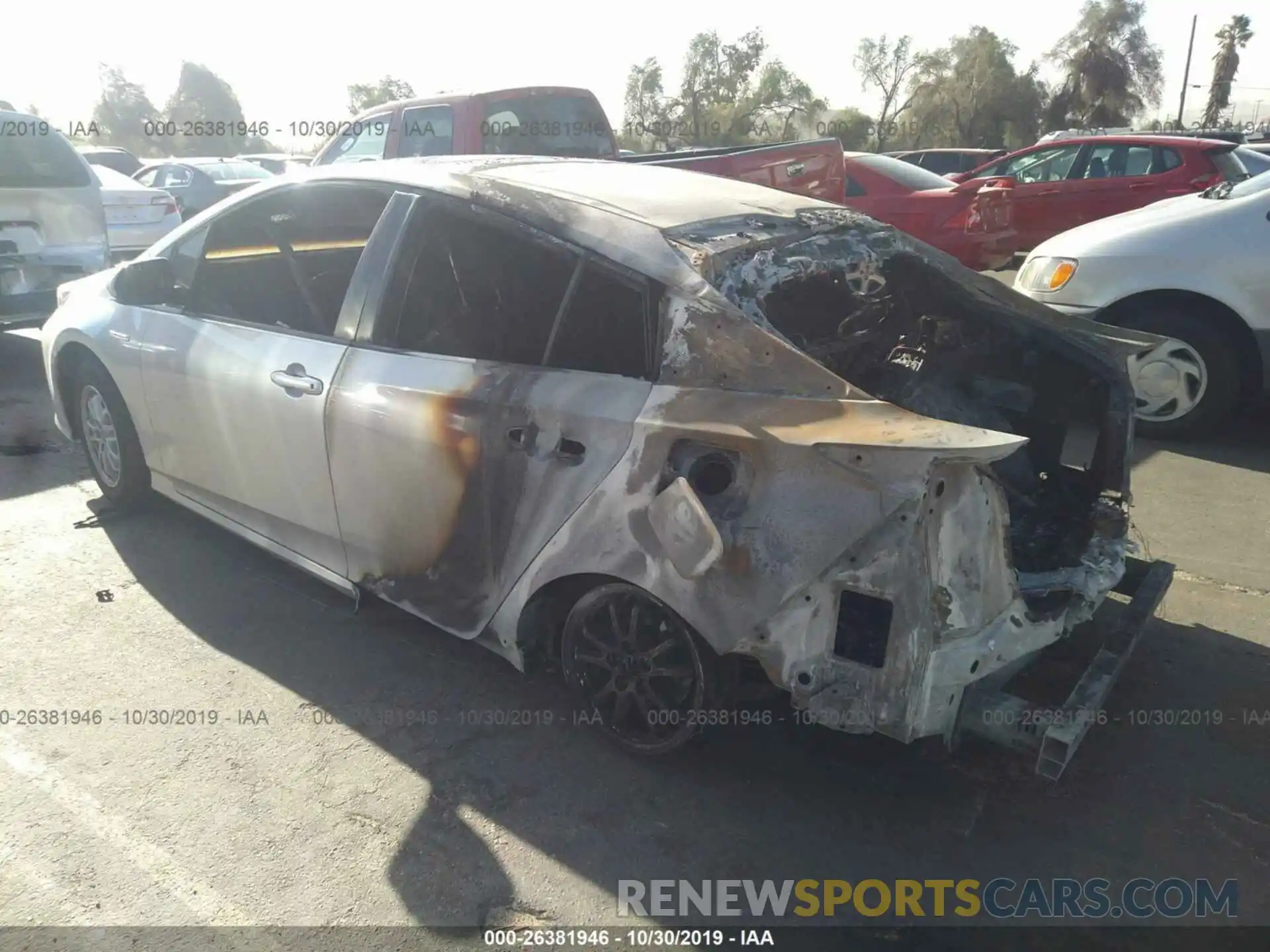 3 Photograph of a damaged car JTDKARFU6K3074643 TOYOTA PRIUS 2019