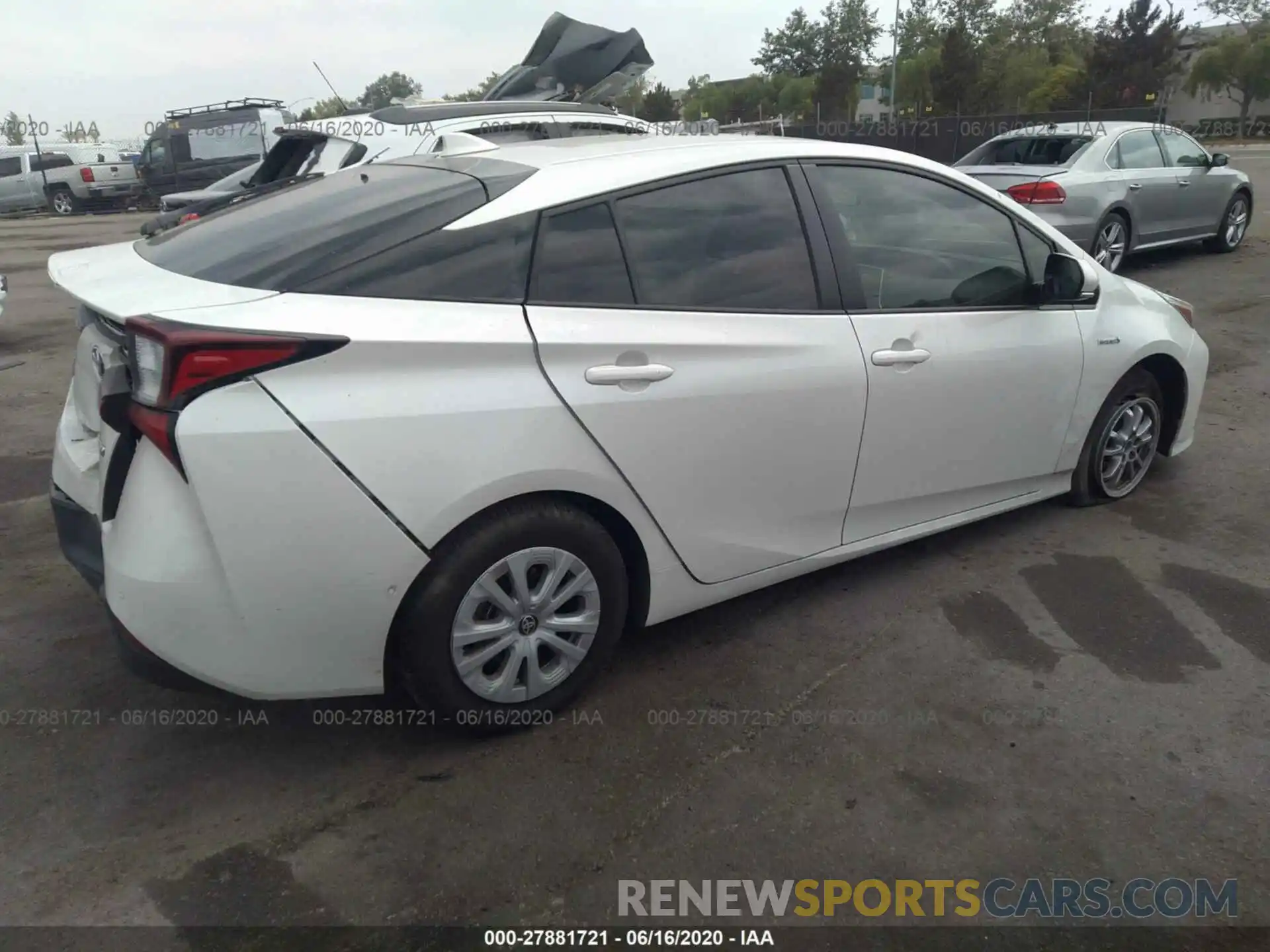 4 Photograph of a damaged car JTDKARFU6K3074707 TOYOTA PRIUS 2019