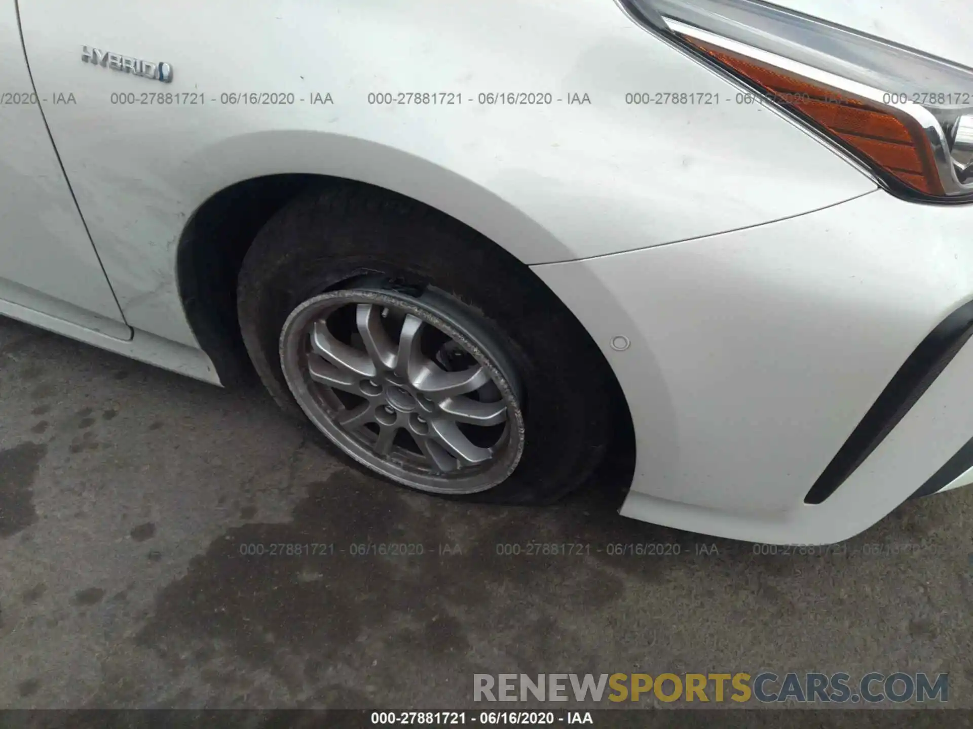 6 Photograph of a damaged car JTDKARFU6K3074707 TOYOTA PRIUS 2019