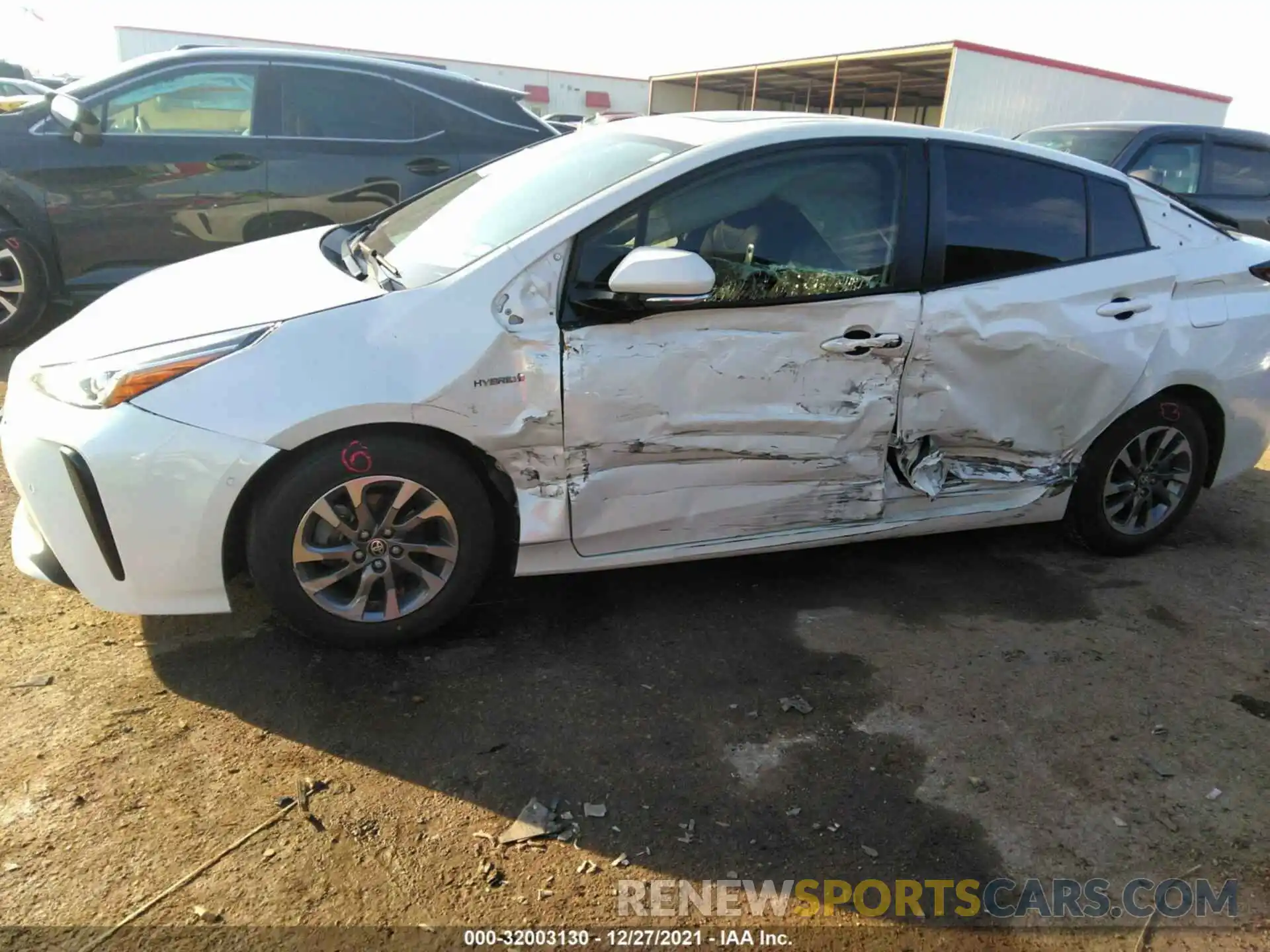 2 Photograph of a damaged car JTDKARFU6K3076361 TOYOTA PRIUS 2019