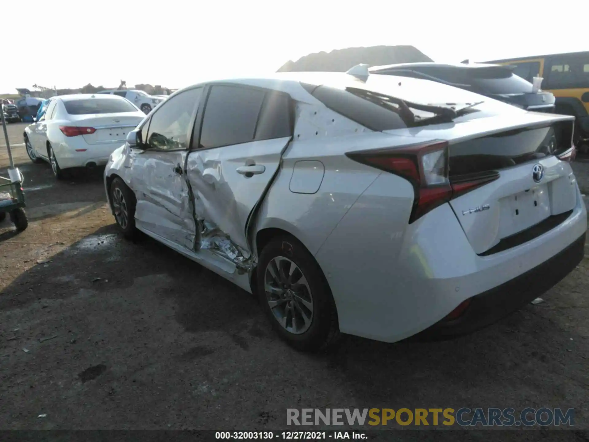 3 Photograph of a damaged car JTDKARFU6K3076361 TOYOTA PRIUS 2019