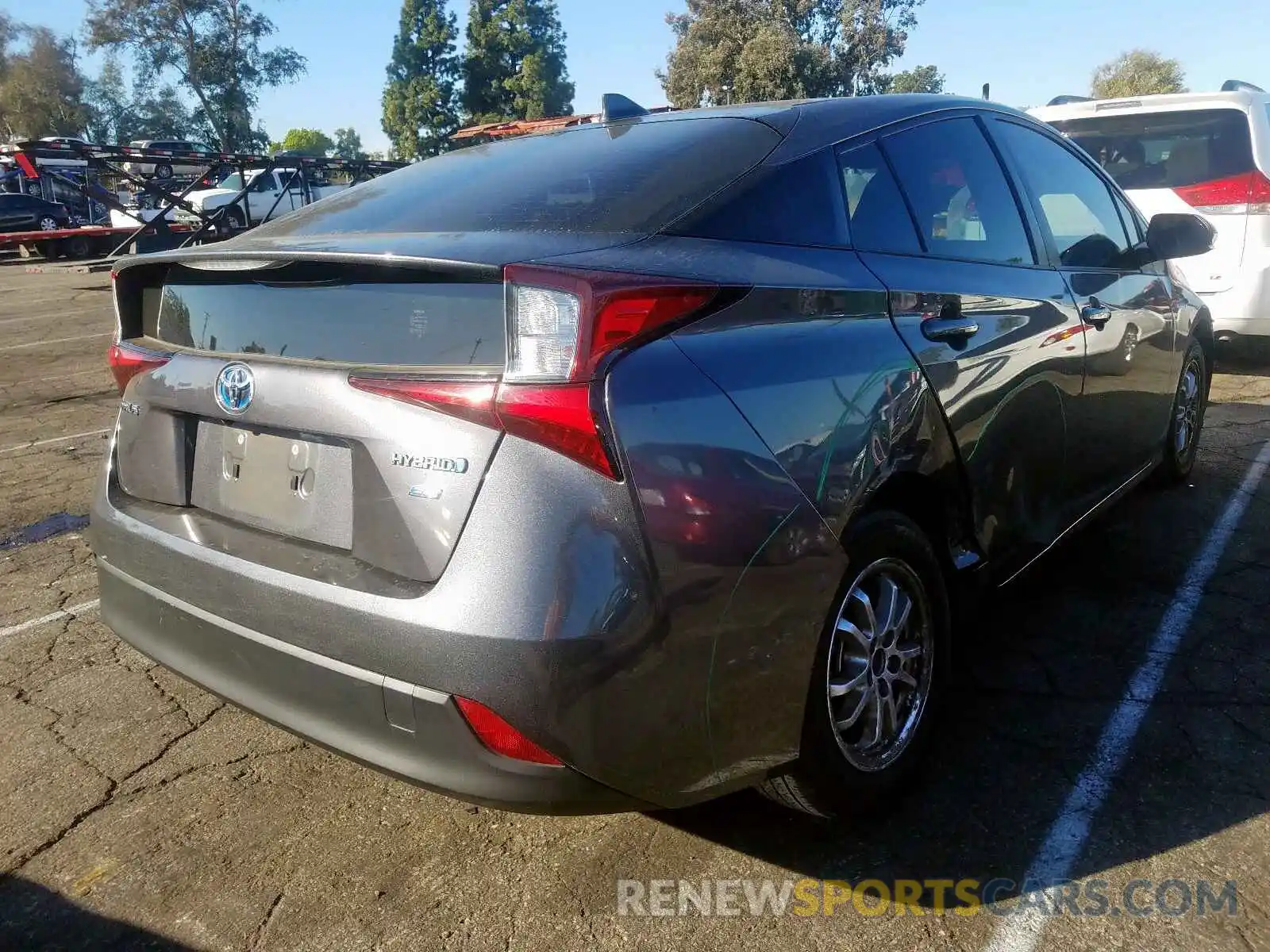 4 Photograph of a damaged car JTDKARFU6K3076537 TOYOTA PRIUS 2019