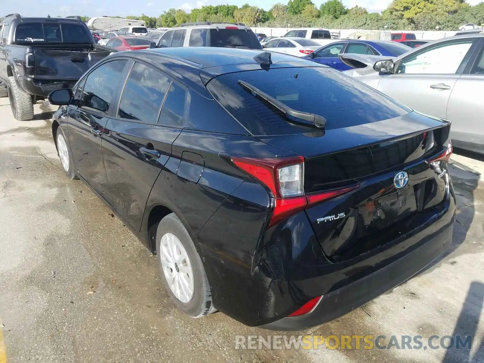 3 Photograph of a damaged car JTDKARFU6K3077235 TOYOTA PRIUS 2019