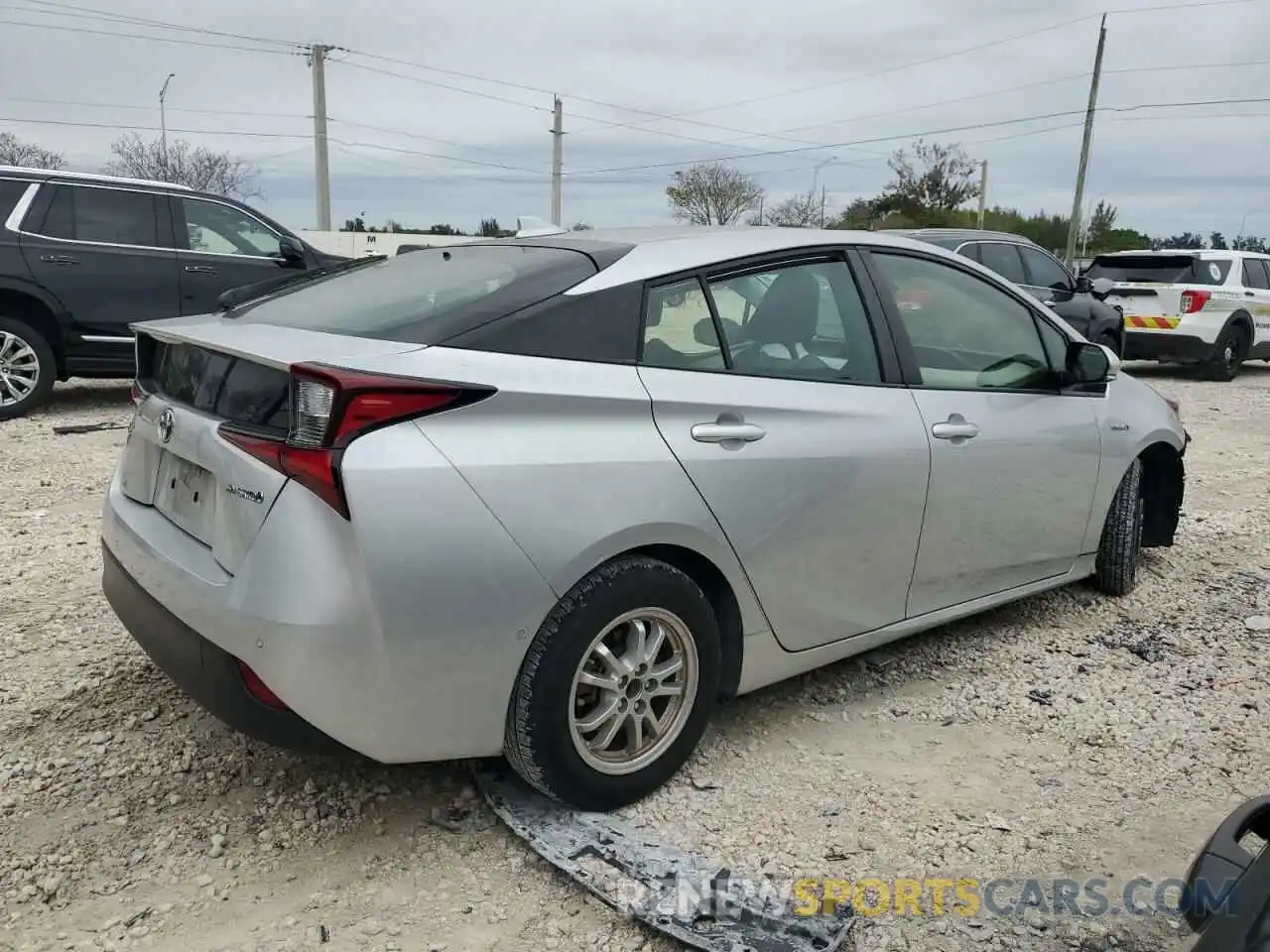 3 Photograph of a damaged car JTDKARFU6K3077980 TOYOTA PRIUS 2019