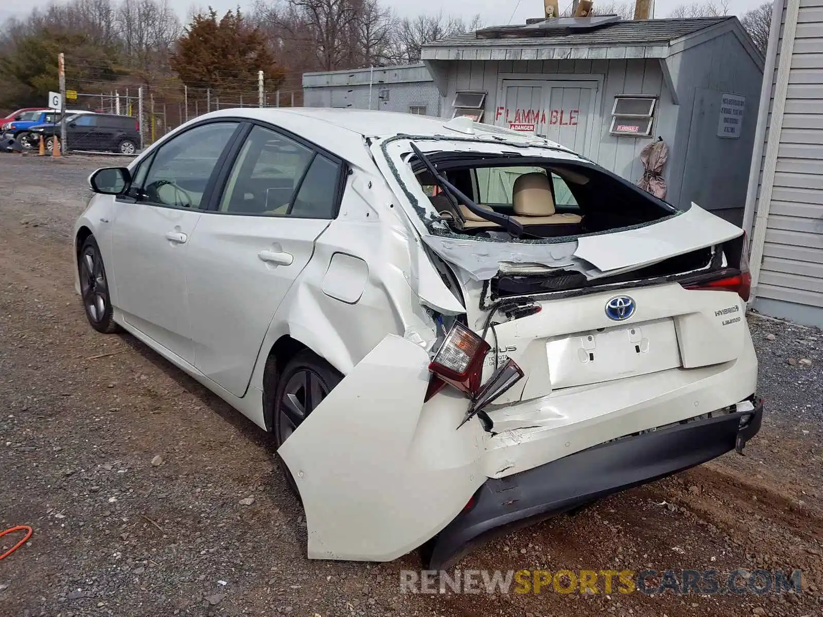 3 Photograph of a damaged car JTDKARFU6K3078899 TOYOTA PRIUS 2019