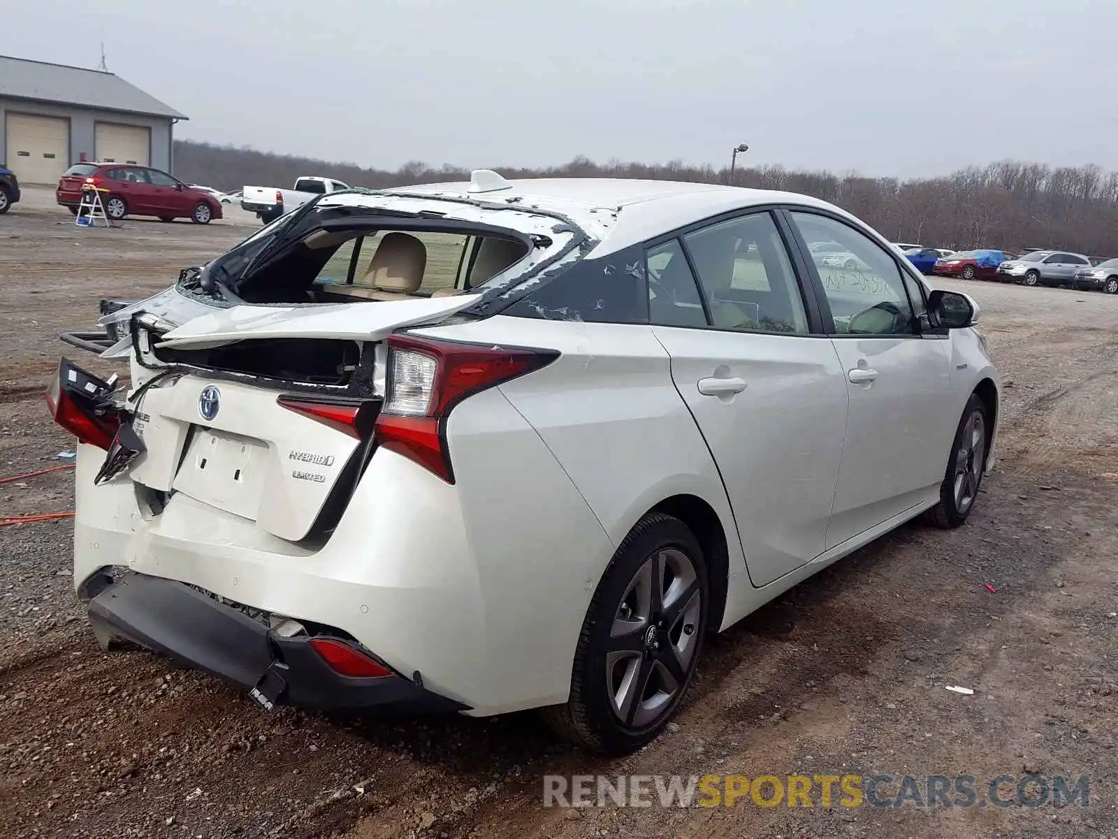 4 Photograph of a damaged car JTDKARFU6K3078899 TOYOTA PRIUS 2019