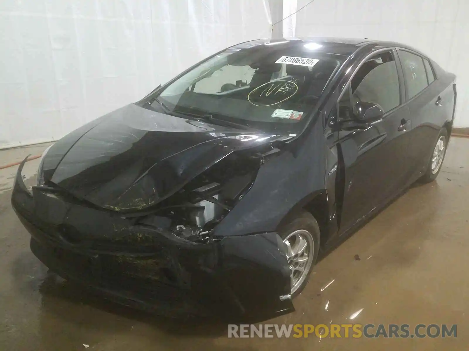 2 Photograph of a damaged car JTDKARFU6K3079678 TOYOTA PRIUS 2019