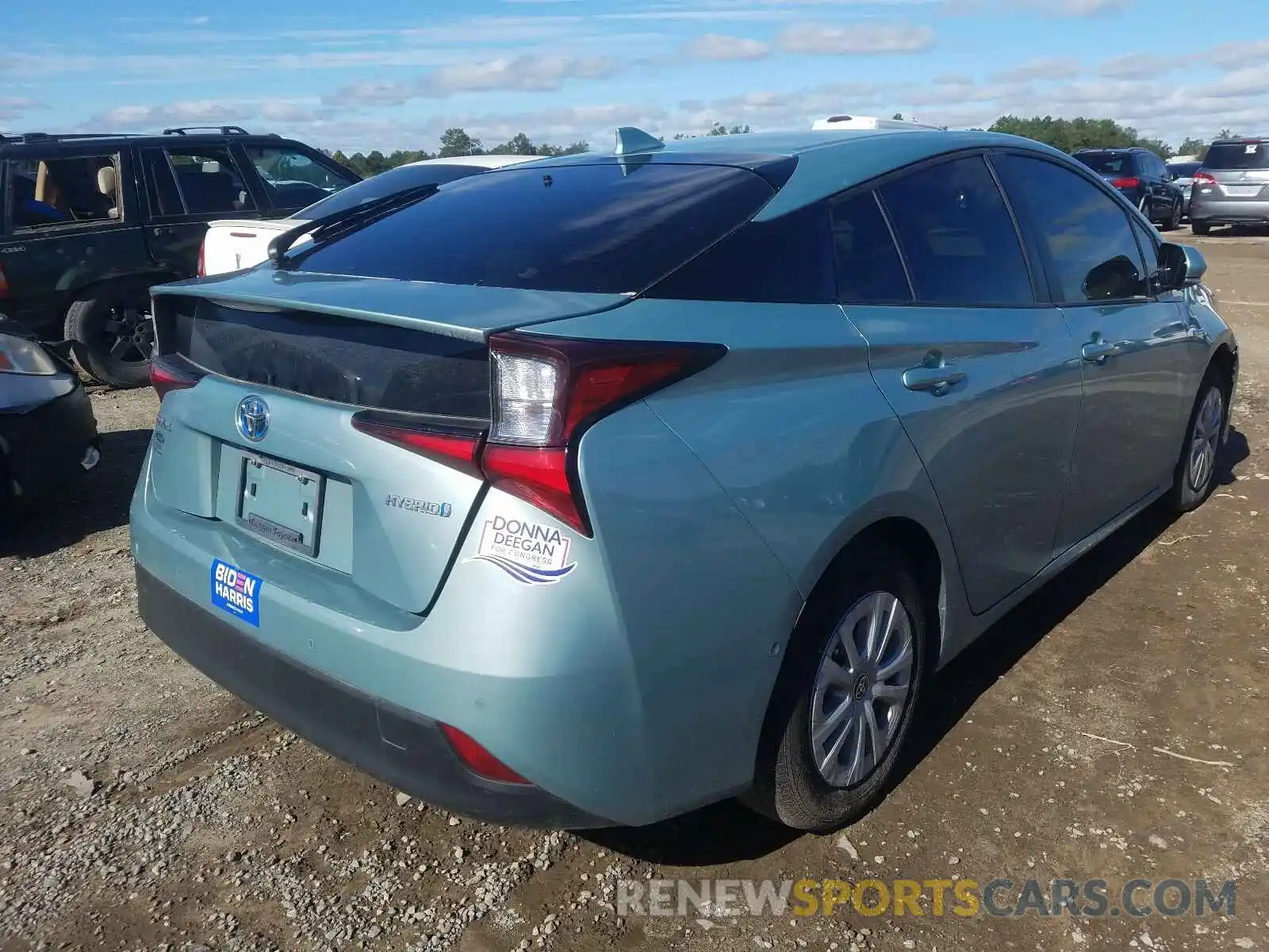 4 Photograph of a damaged car JTDKARFU6K3079941 TOYOTA PRIUS 2019