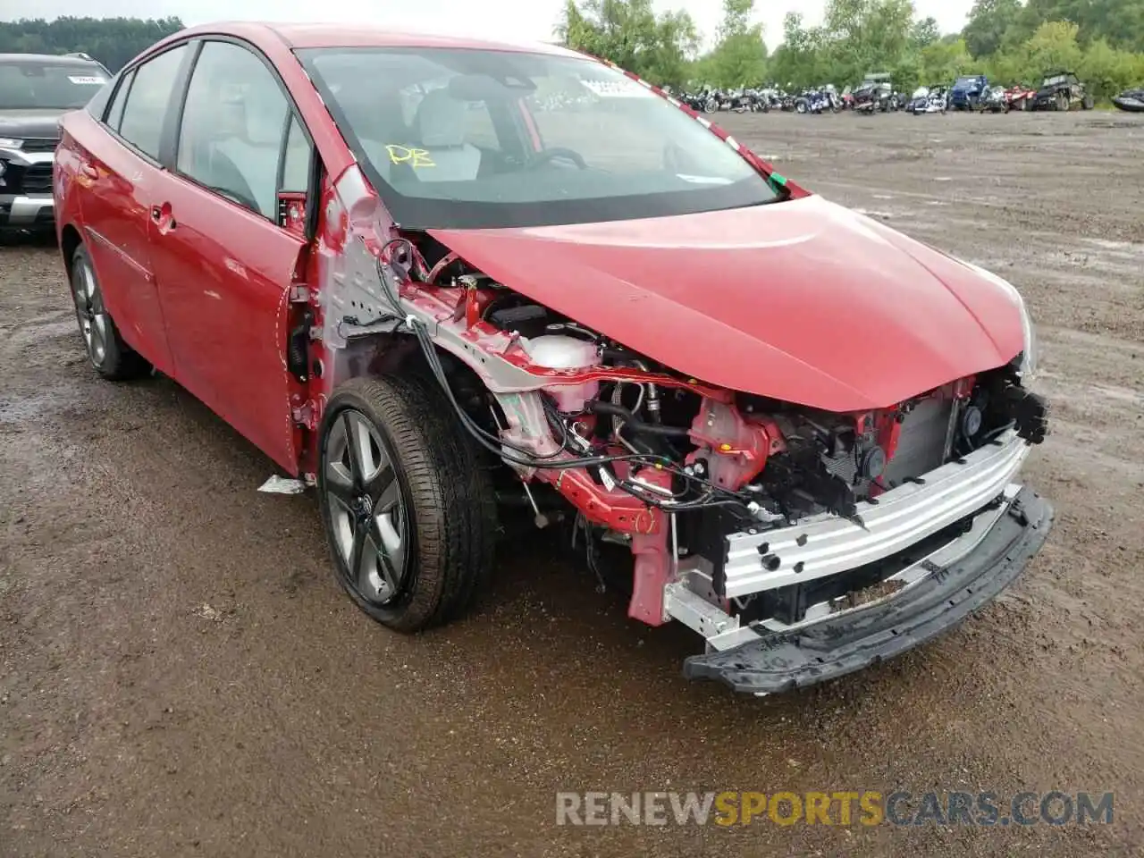 9 Photograph of a damaged car JTDKARFU6K3080135 TOYOTA PRIUS 2019