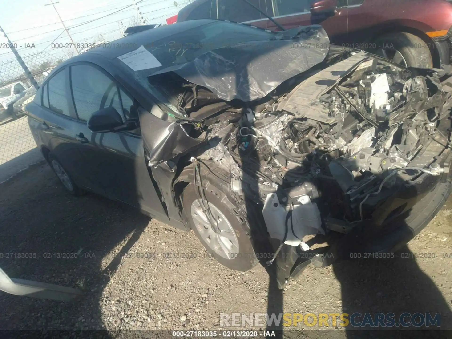 1 Photograph of a damaged car JTDKARFU6K3082869 TOYOTA PRIUS 2019