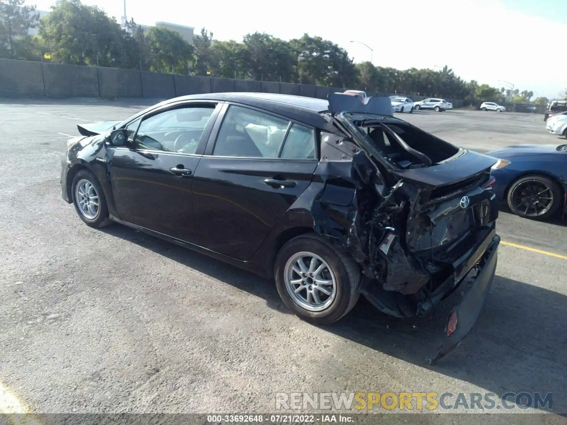 3 Photograph of a damaged car JTDKARFU6K3085786 TOYOTA PRIUS 2019