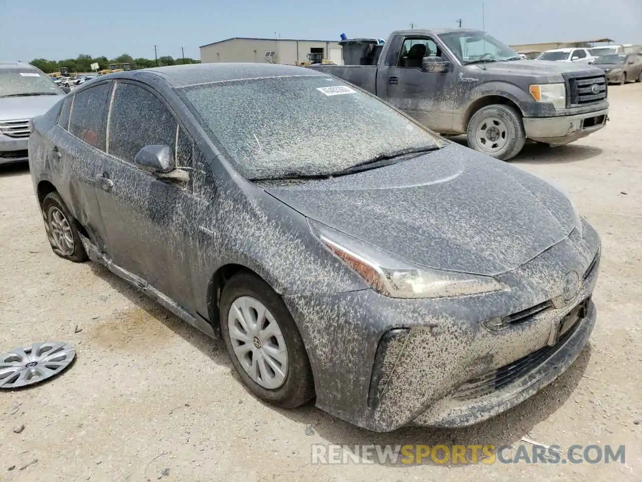 1 Photograph of a damaged car JTDKARFU6K3087862 TOYOTA PRIUS 2019