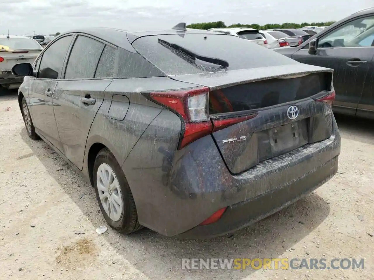 3 Photograph of a damaged car JTDKARFU6K3087862 TOYOTA PRIUS 2019