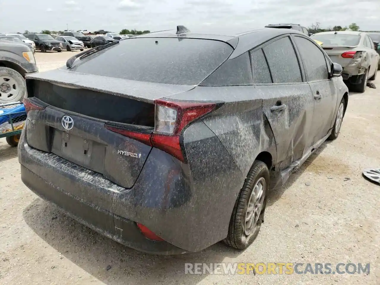 4 Фотография поврежденного автомобиля JTDKARFU6K3087862 TOYOTA PRIUS 2019