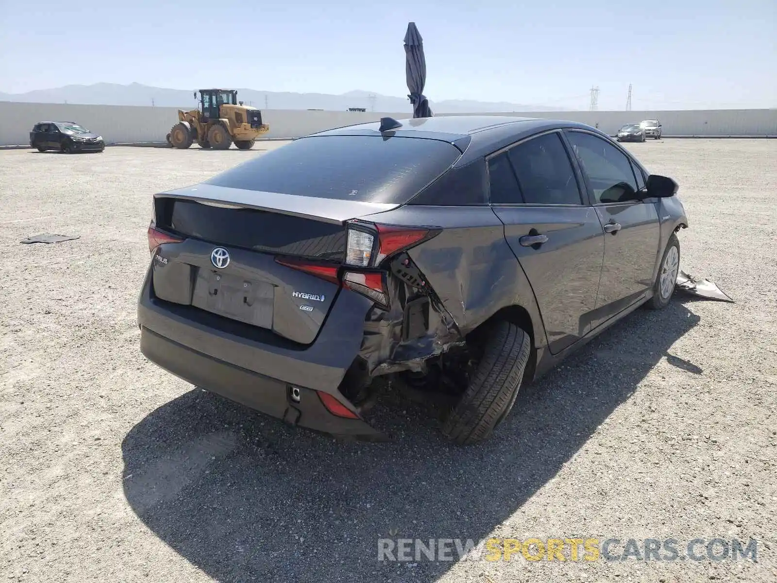 4 Photograph of a damaged car JTDKARFU6K3088686 TOYOTA PRIUS 2019