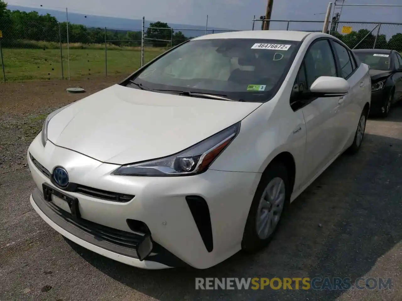 2 Photograph of a damaged car JTDKARFU6K3088820 TOYOTA PRIUS 2019